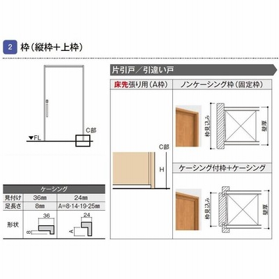 ラシッサUD 上吊引戸 引違い戸2枚建 木質面材 / Wソフトモーション仕様