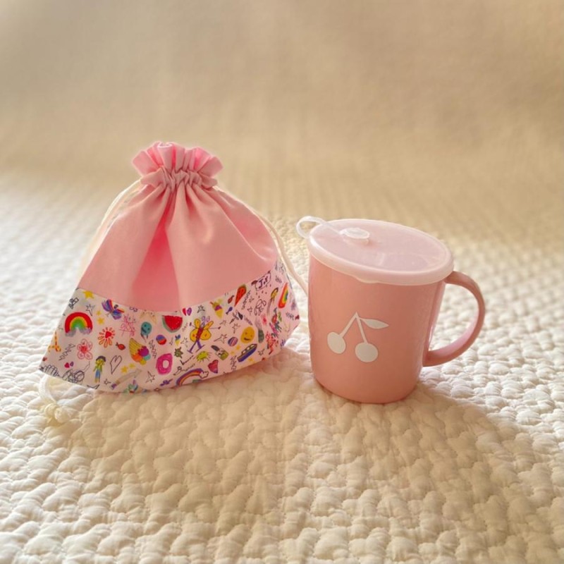 ♡yopi♡　ハンドメイド オーダー リバティ コップ袋　巾着袋 巾着袋 リバティ〈コップ袋 小物入れ〉 | Rikko