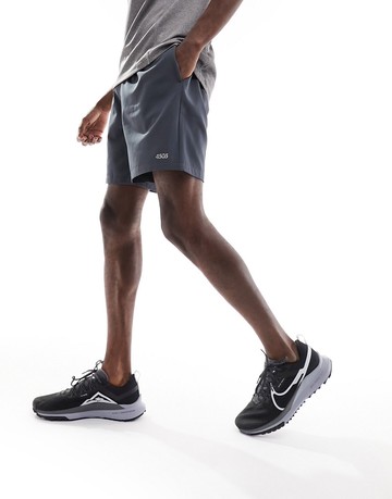ASOS 4505 Icon 7 inch training shorts with quick dry in charcoal-Grey