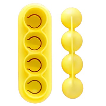 Arnest 創意料理小物  湯圓造型可愛飯模 黃色  1個