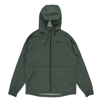 Nike Therma Cardigan Training Hooded Jacket Silver Green Silvergreen