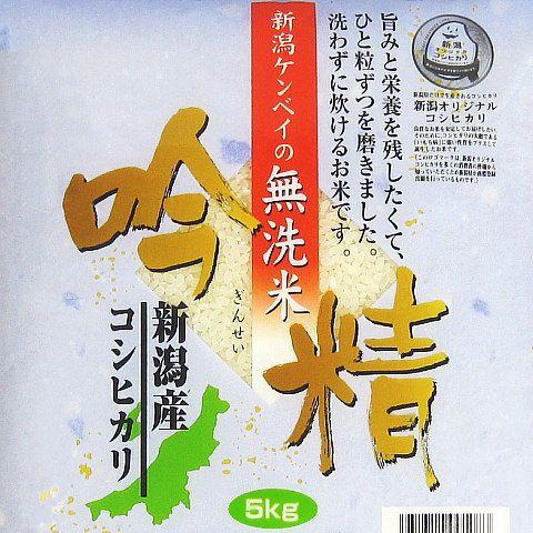 お米 5kg 《 無洗米 》 新潟産 コシヒカリ （令和5年産） 5kg