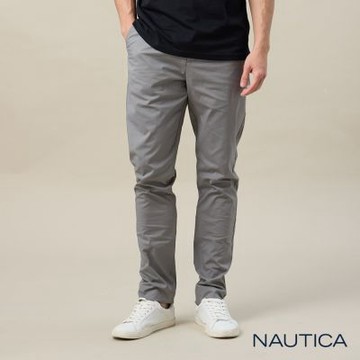 Nautica 官方旗艦 男裝 都會日常吸濕排汗長褲-灰色