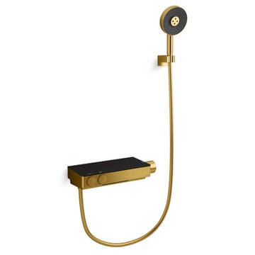 Anthem 恆溫浴缸淋浴花灑 (摩登金, 雙出水)