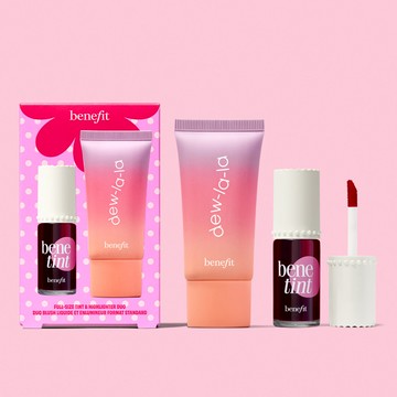 【2025NEW！超值禮盒】開光啦!立體妝感唇頰組 (亮顏乳+染唇液) - Benefit貝玲妃