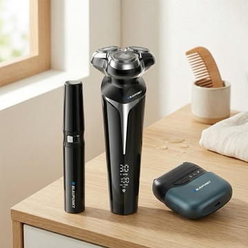 【父親節檔期】【BLAUPUNKT 德國藍寶】刮鬍刀超值組合包 BPH-R04BU+BPH-R05NU+BPH-R06BU