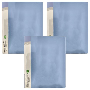 珠友文化 特 A4粉彩資料本 20頁 RB-20B  3本  藍色