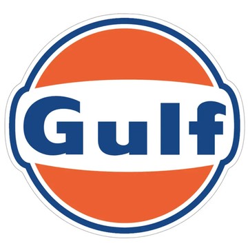 🟡官網限定🟡 ST040 GULF OIL STICKERS 仿舊 防水 貼紙 車貼 安全帽貼 (1入)