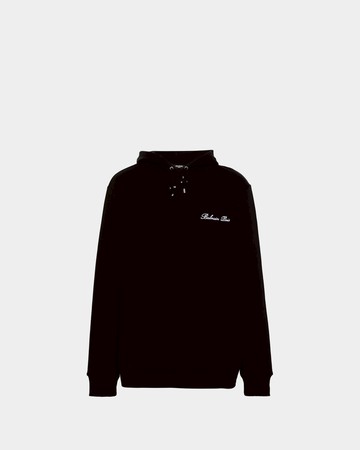 BALMAIN 棉質連帽上衣 - 黑 / M