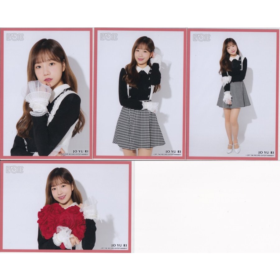 IZ*ONE チョ・ユリ Checkered Ver . 生写真 4種コンプ - 写真