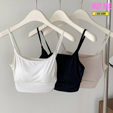 【防走光無痕】抹胸背心 吊帶背心 運動背心 文胸背心 冰絲面料 一體式罩杯 超薄透氣 夏季少女內衣 瑜伽健身必備