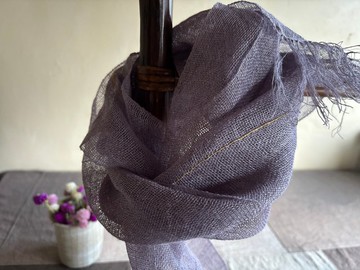 手工編織的麻披風 I