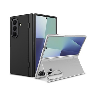 CaseGuard Samsung Galaxy Z Fold 8 Ultra 翻蓋支架保護殼-黑色/銀白色