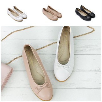 富發牌 溫柔派蝴蝶結娃娃鞋 1BC43 女鞋 蝴蝶結娃娃鞋防水鞋 防波平底鞋 素面娃娃 台灣製造