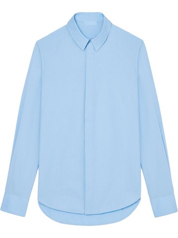 WARDROBE.NYC - concealed fastening cotton shirt - women - Cotton - XS - Blue