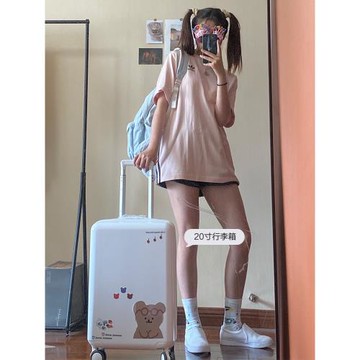 VIHUS行李箱女小型輕便20寸 靜音迷你旅行登機密碼拉桿皮箱24寸