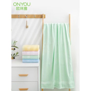 歐林雅竹纖維浴巾家用洗澡吸水男女情侶裹巾兒童澡巾速干不易掉毛