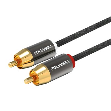 POLYWELL 寶利威爾 雙RCA紅白音源線  PW15-W52-B081  1條
