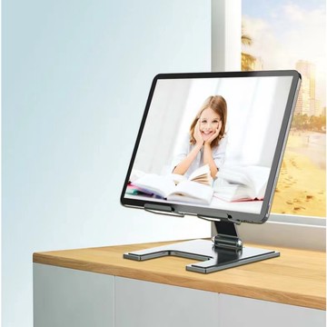 [台灣現貨]金屬平板支架/iPAD支架/支架角度隨意調整/折疊收納支架/黑色