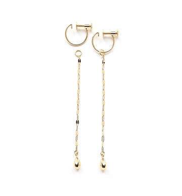 花瓣鏈飾 K18耳夾～RADIANT MOMENTS～