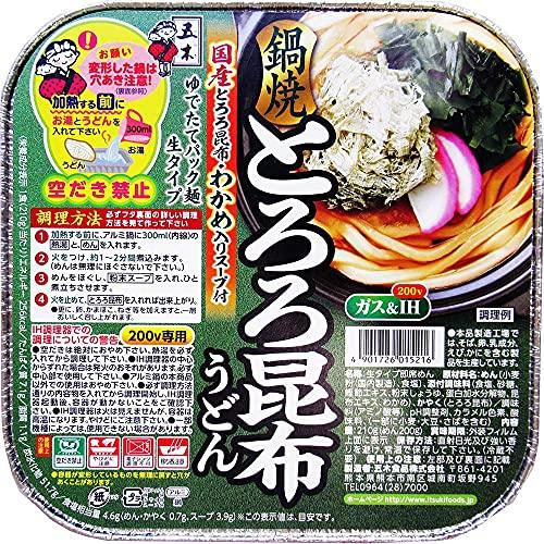 五木食品 鍋焼とろろ昆布うどん 210g×18個