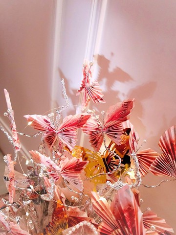 永生花鈔票蝴蝶蛋糕/永生花禮/生日禮物/情人禮物/有錢花