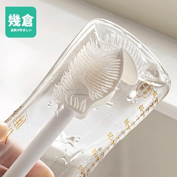 90°直角 長柄杯刷 食品級硅膠材質 抗菌材質 杯刷 加長設計 折疊刷頭 洗杯刷 洗杯子神器 杯蓋刷 刷子 洗碗刷 幾倉