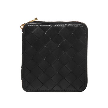 BOTTEGA VENETA 寶緹嘉  寶緹嘉 BV Zip Around 拉鍊 卡夾 零錢包 皮夾 短夾 黑色 690572