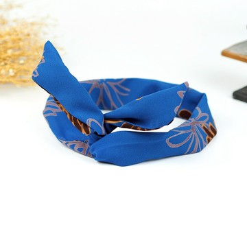 手工髮飾 鋁線髮帶 復古時尚 日系 花【日和大花-琉璃藍】【AH-30】