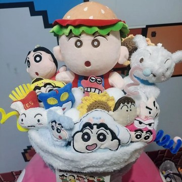 ❀【花中世界】❀蠟筆小新玩偶公仔花束畢業禮物送同學閨蜜女朋友情人中高考成人禮