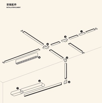 【編織軌道】超薄明裝軌道 F05-CT16-直接、L頭、T接、十接、90度接