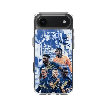 iPhone Air Clear Case（相機按鈕） 透明 - FFF - France National team - Signatures 1