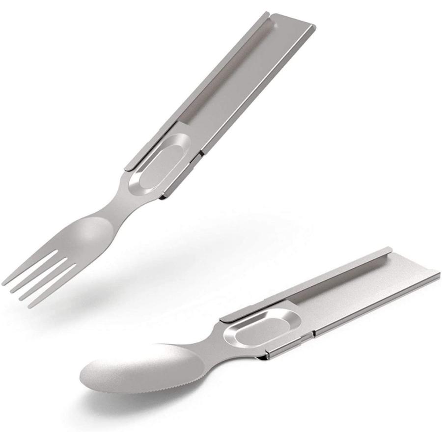 GOSUN Flatware Wallet-Sized Flatware Set Travel Utensils Camping