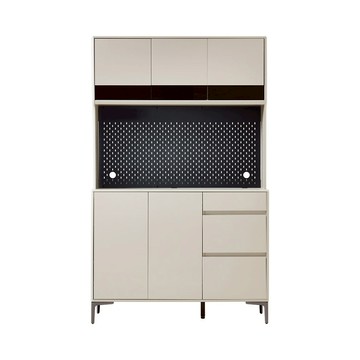 hoi!林氏木業皓月現代功能洞洞板岩板面 1.2M 高餐邊櫃 RD1T