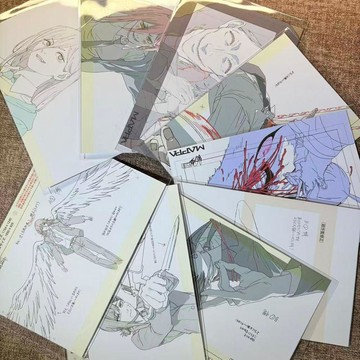 🌞包包優選寶藏品🌟🌟散貨電鋸人MAPPA線稿明信片早川秋蕾塞帕瓦小紅天使周邊鏈鋸人🌞