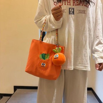 ✨臺灣出貨✨五月天演唱會周邊胡蘿蔔帆布包刺繡手提包手提便當外出手提袋拎包VZPH