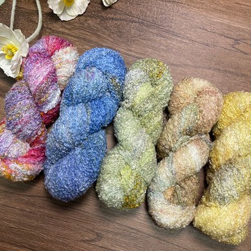 手染線泰迪花園系列-羊毛纖維-手工編織用品