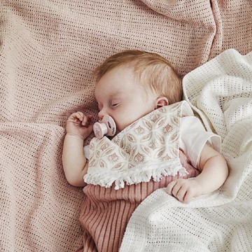 有機棉口水巾圍兜 - Sweet Date 小清新