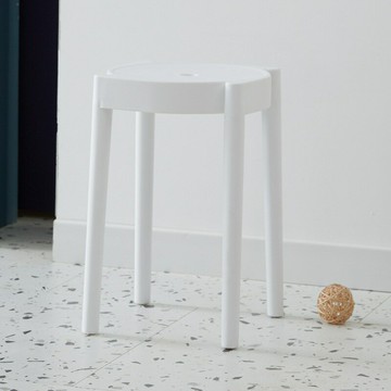 塑料凳子加厚簡奢家用餐桌高板凳現代簡約時尚創意北歐方圓凳椅子