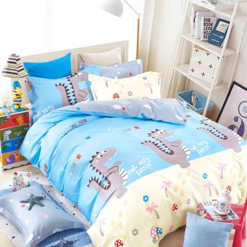 Ania Casa 跳跳龍 加大四件式 100%精梳棉 台灣製 床包被套純棉四件組