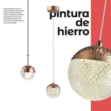 現代風金屬電鍍壓克力簡約造型吊燈18-62451、62452