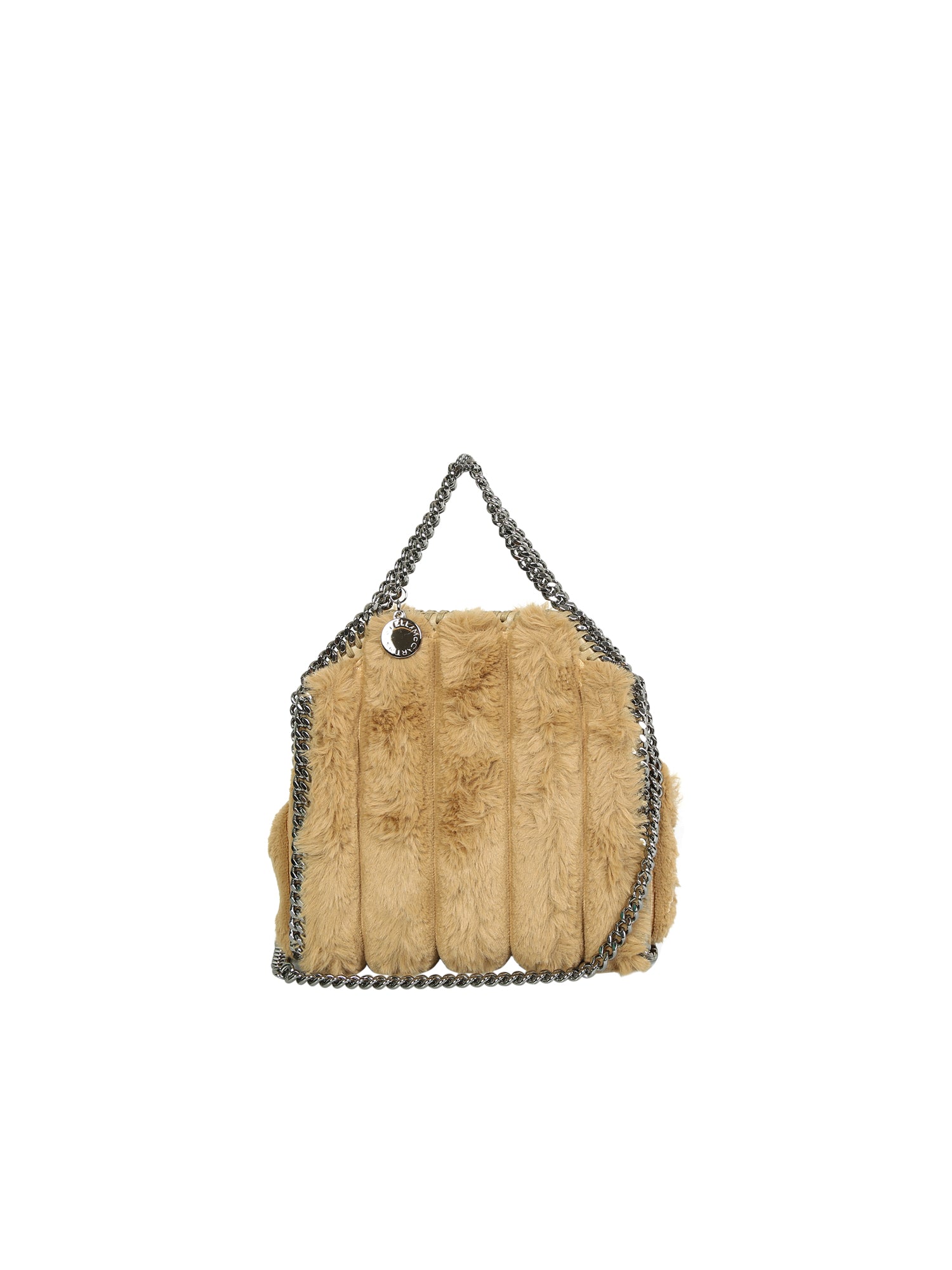 STELLA MCCARTNEY STELLA MCCARTNEY TINY FALABELLA IN FAUX FUR IS THE MINI VERSION OF THE MAISON'S ICONIC BAG