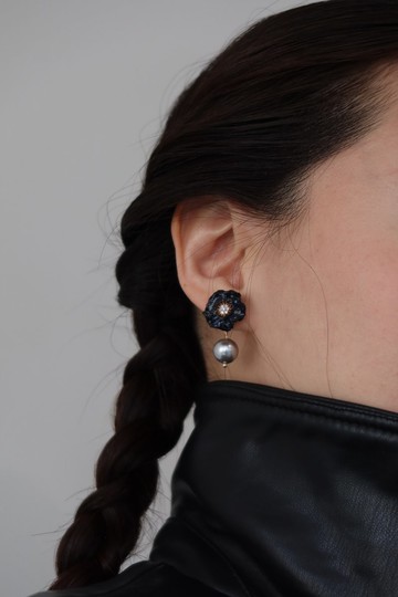 寒梅不凋耳環\經典款 925銀針 夾式耳環 耳夾 花 可愛 情人節禮物