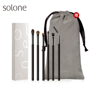 Solone 大藝術家玩色俐落眼妝6件組(贈 專屬訂製束口收納袋/絨布款)