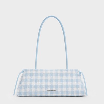 Hazel 蝴蝶結格紋包