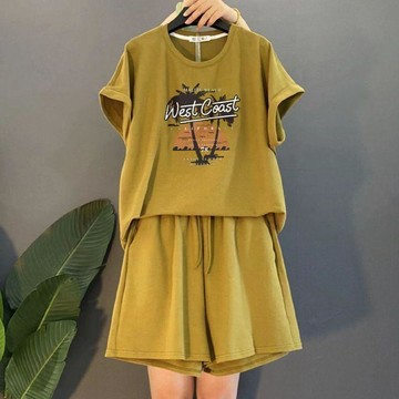 9418 人次收藏夾📂大碼女裝胖妹妹時尚穿搭套裝寬鬆百搭氣質減齡顯瘦休閒運動兩件套6SCH