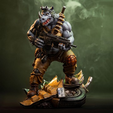 【預購】SIDESHOW #915262 忍者龜 洛克史迪 1：3雕像