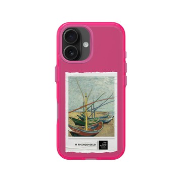 iPhone 16 Clear 粉漾桃 - Van Gogh Museum - 聖馬迪拉莫海邊的漁船