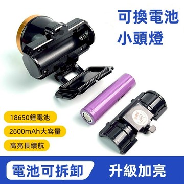 頭燈 釣魚燈 18650鋰電池  超長續航  可換電池 強光 充電款 安全帽專用礦燈