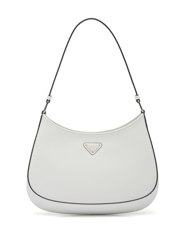 Prada - Cleo leather shoulder bag - women - Calf Leather - OS - White